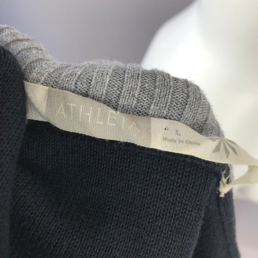 ATHLETA Gray Durango Half Zip Ribbed Sweater Dress - Picture 6 of 6
